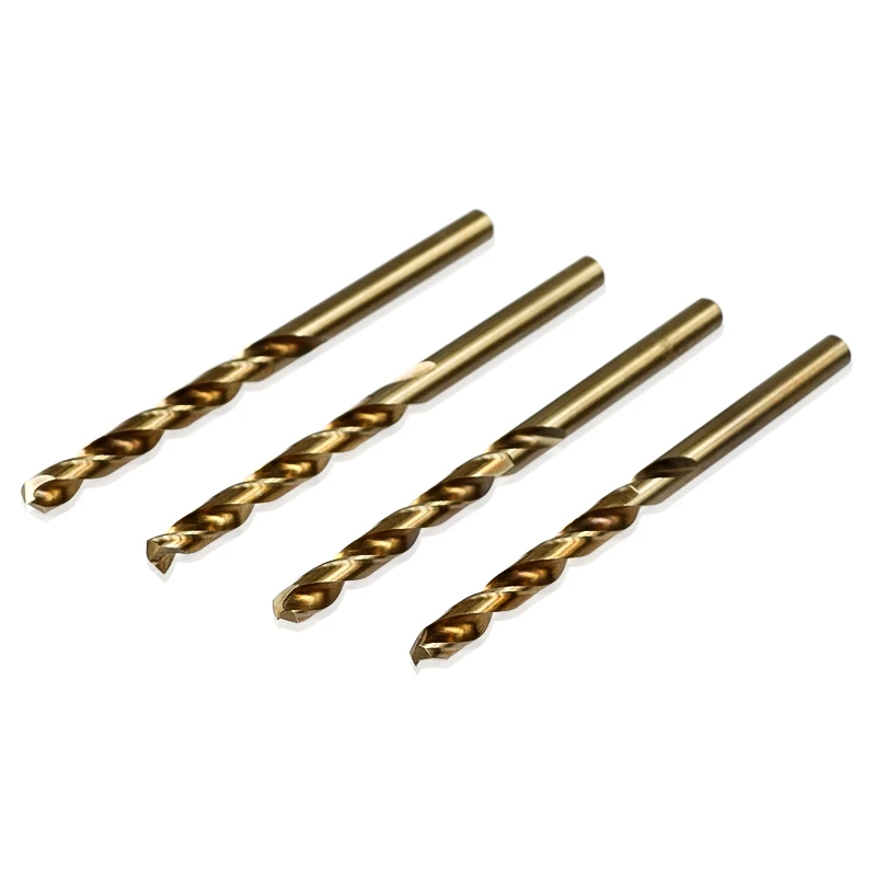 XCAN 1.0-13mm HSS M35 Cobalt Coated Twist Drill Bit for Wood and Metal Hole Cutting - Round Shank Gun Drill Bit image 5