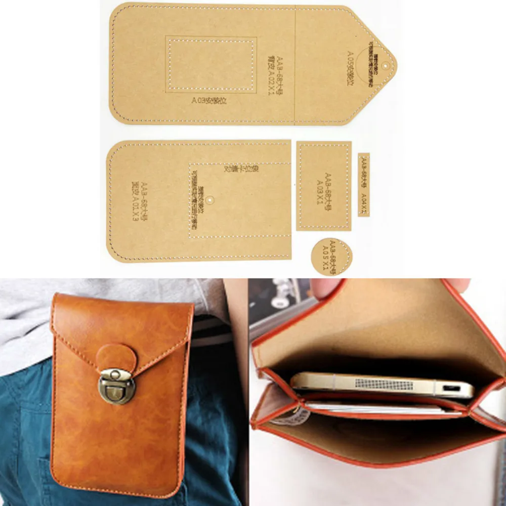 1 Набор ручная работа кожа Женская сумочка мобильный телефон сумка Прошитый узор