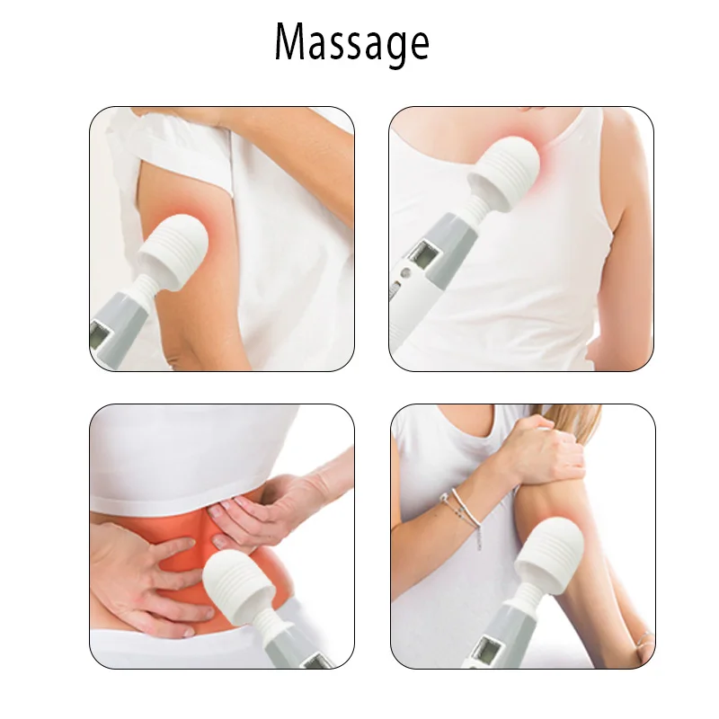 Женский массажер для тела с ЖК дисплеем мощный Стимулятор клитора волшебной