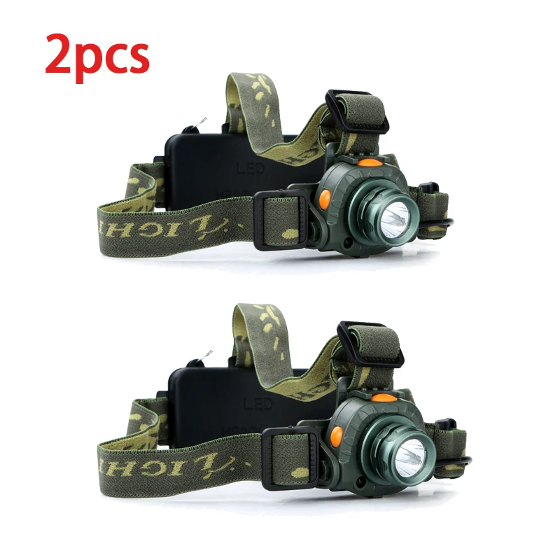 2PCS Налобный фонарь 18650 Аккумуляторный рабочий светильник Q5 светодиодный 2000LM движения чувствительный налобный фонарь Точечный светильник инфракрасные датчики для рюкзака охоты - Испускаемый цвет: 2PCS