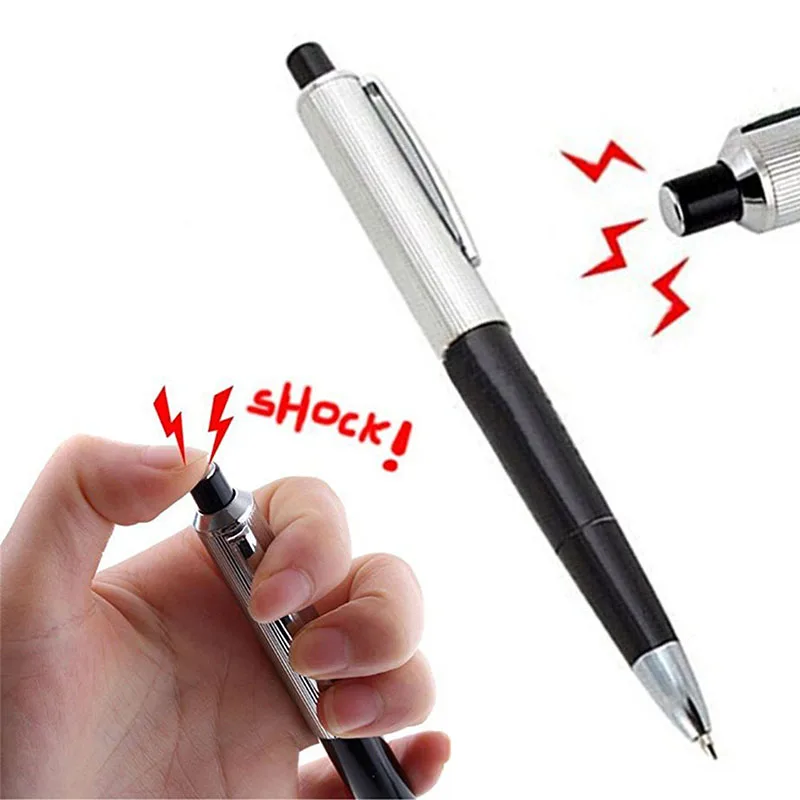 1Pcs  Electric Shock Pen Toy Magic Tricks Utility Gadget Gag Joke Funny Prank Trick Novelty Friend's Best Gift Free Shipping xd