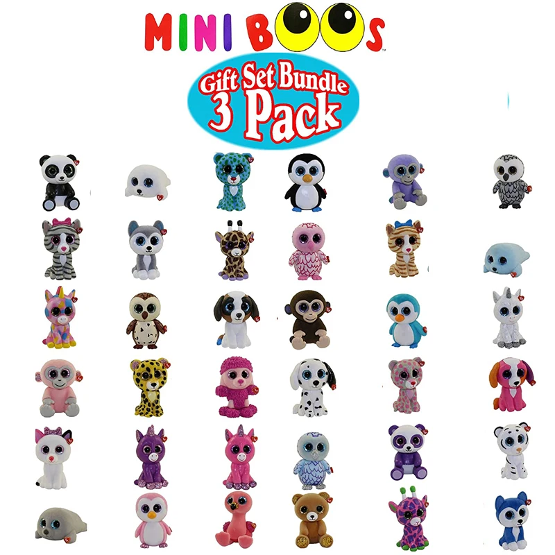 Ty Mini Boos Коллекционные фигурки ручной росписи серии случайный 3 шт./компл.|Мягкие