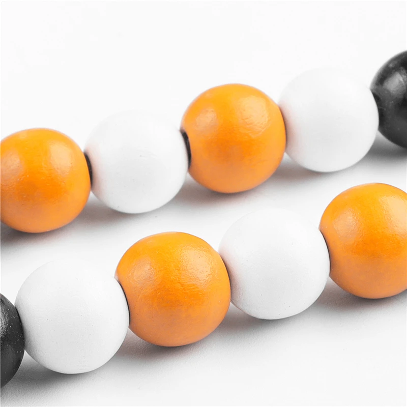 40 шт./лот 16 мм Красочные Твердые натуральные бусины для рукоделия полированные