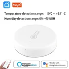 Умный датчик температуры и влажности Tuya Smart Life ZigBee с концентратором Zigbee для домашней безопасности через Alexa Google Home Smart Home