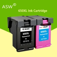 asw ink cartridge 650xl replacement for hp650 hp 650 xl deskjet 1015 1515 2515 2545 2645 3515 4645 printer