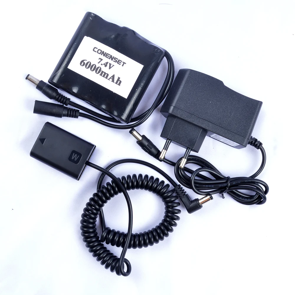 AC-PW20 PW20E AC Мощность адаптер для sony a3000 a5000 a5100 a6000 a6300 a6500 a33 a35 a37 a55 Камера NP-FW50 манекен Батарея