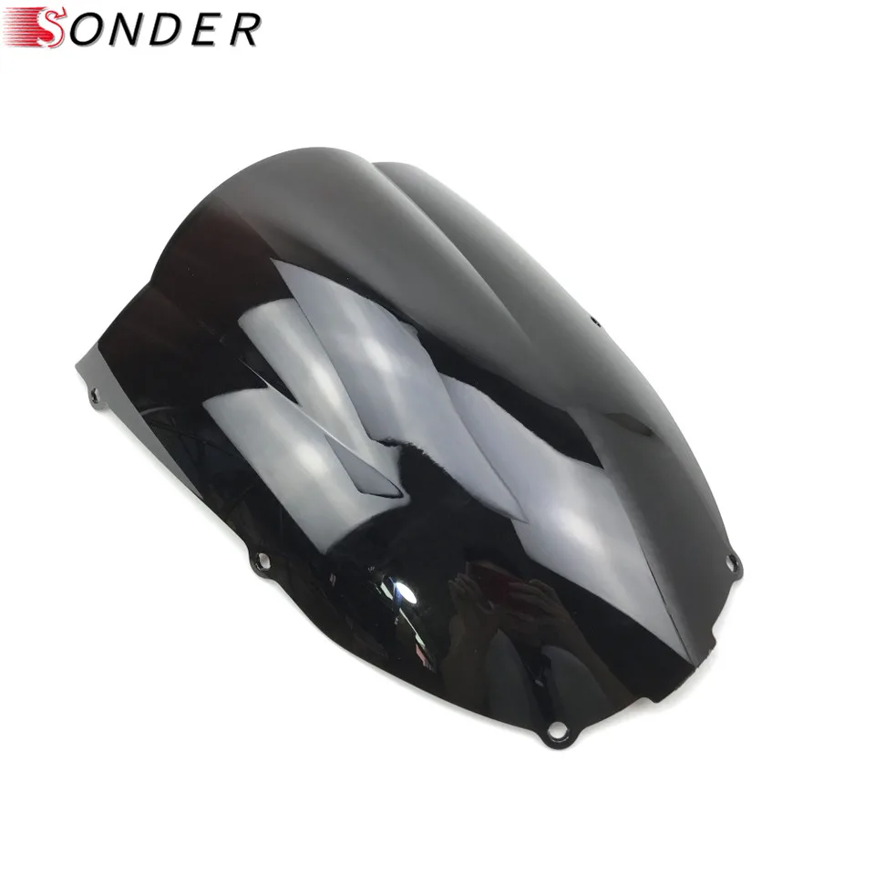 Экран ZX-6R 00 01 02 ветровое стекло мотоцикла двойной пузырьковый ветровой экран