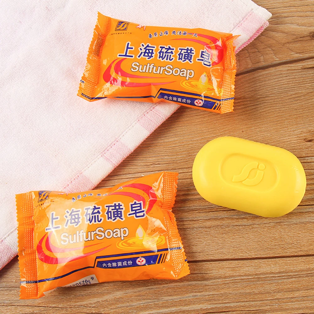 

Shanghai sulfur soap oil-control acne treatment blackhead remover soap Whitening cleanser Chinese traditional Skin care TSLM1