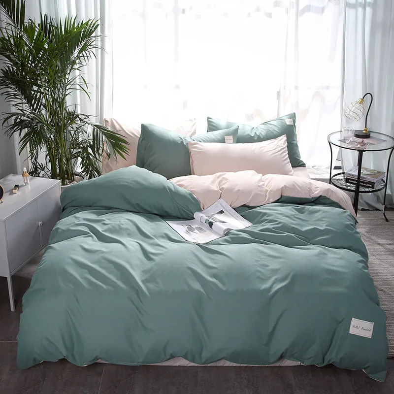 Plant Fibres Ramine Fabric Quilt Set 4pcs Embroidery Quilts Bed Cover Soft Quilted Bedspread Coverlet King size bedding set | Дом и сад