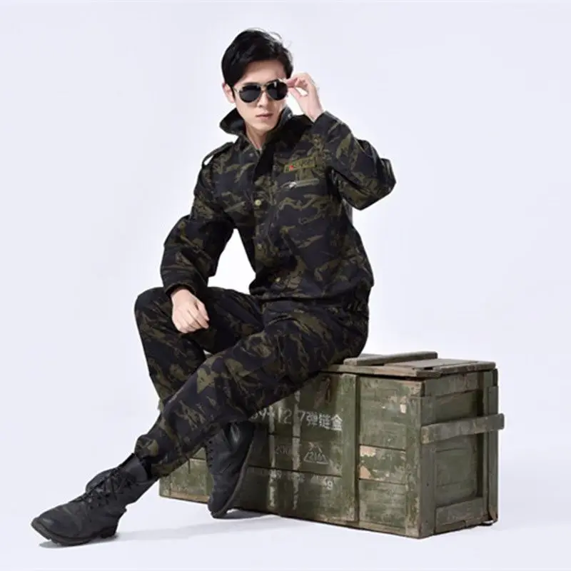 

Black Hawk Camouflage Suit Men Womens Labor Protection Service Thickened Wear-resistant Clothing Overalls Multicam Army Factory