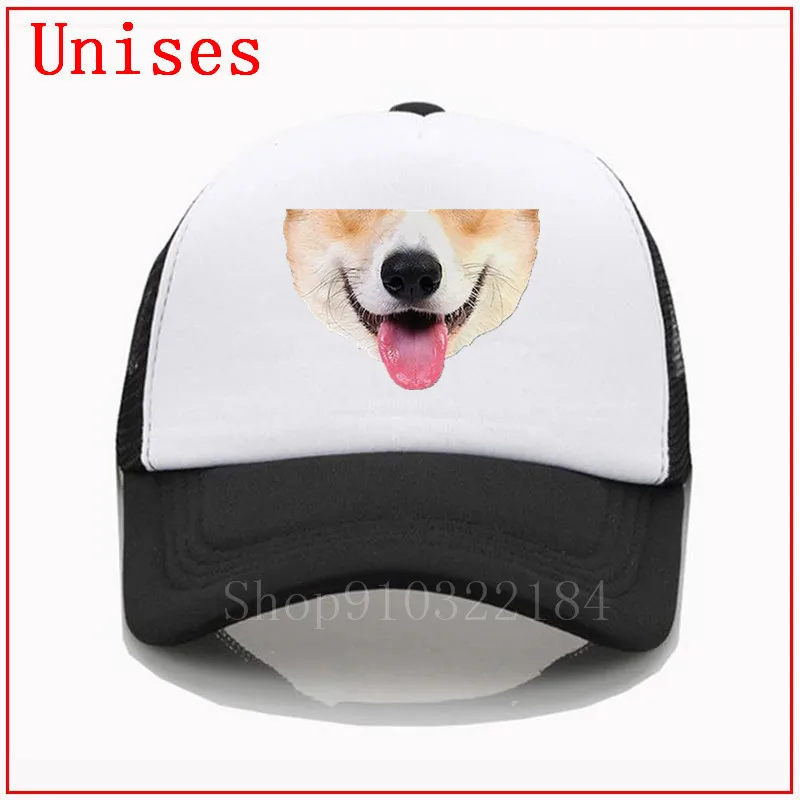Corgi Doggo Face mask baseball cap women men dad hats visor hat animal cute mischievas funny | Аксессуары для одежды