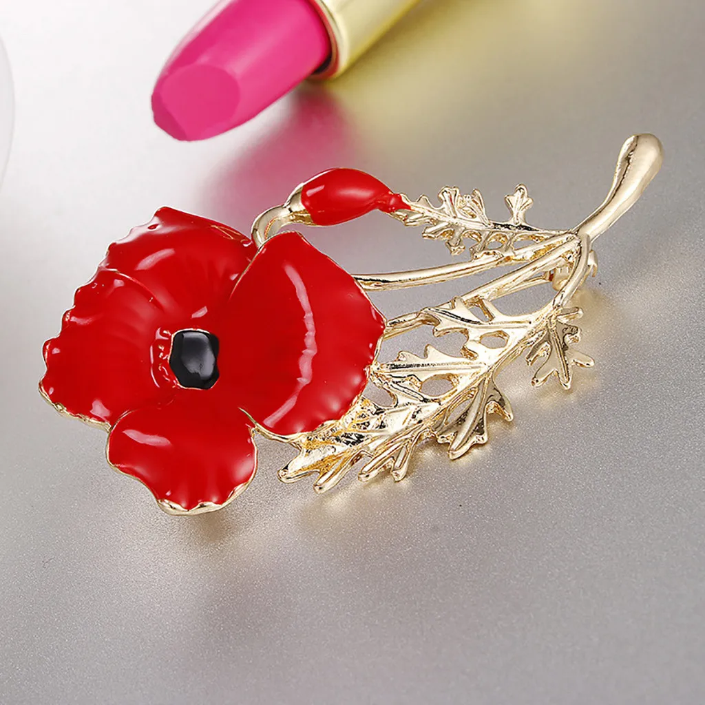 Women Creative Boutonniere Mother Day Carnation Red Drip Brooch 33 | Украшения и аксессуары