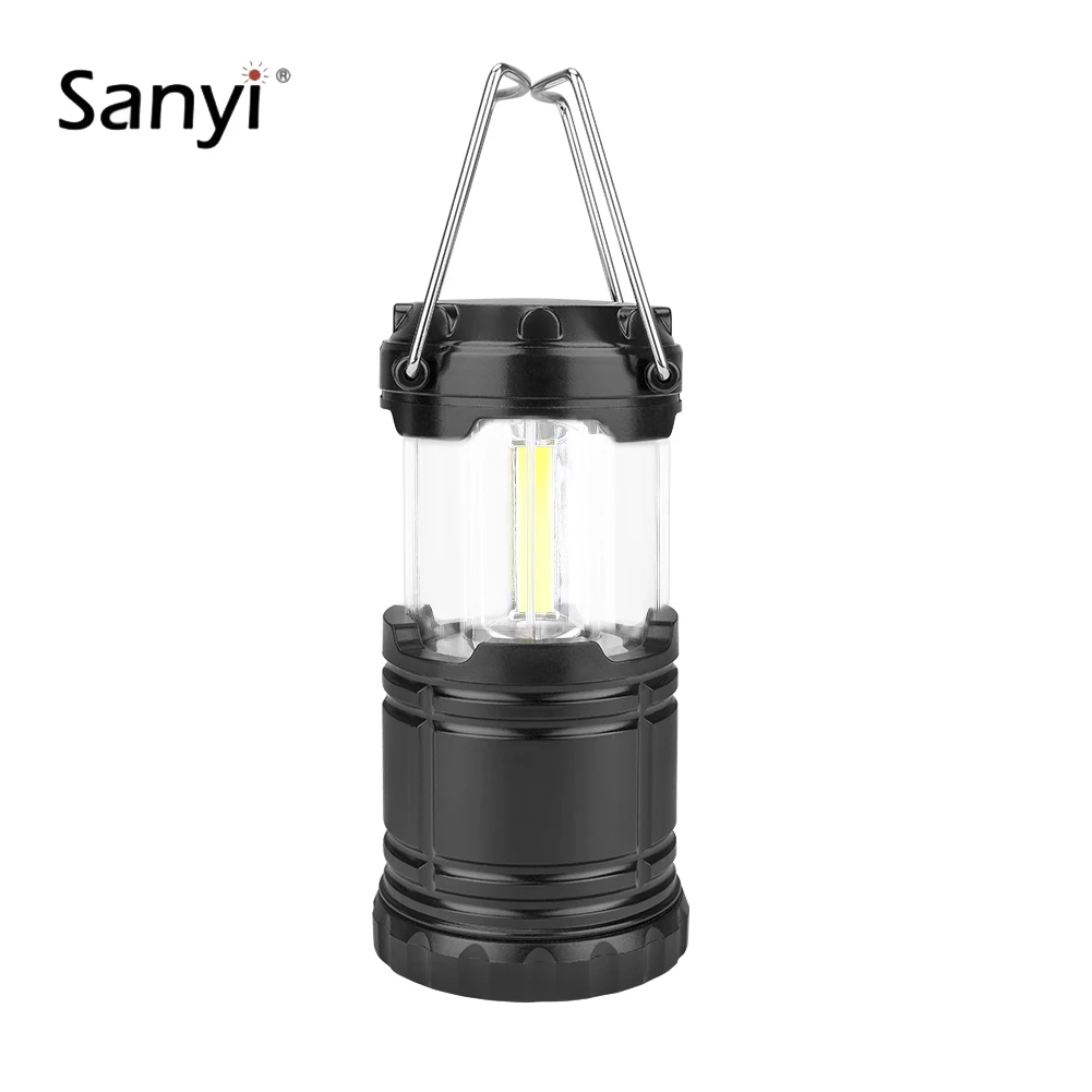 

Sanyi Portable 3*COB LED Camping Light Working Light Outdoor Tent Light Handheld Flashlight 3 * AAA Batteries Waterproof