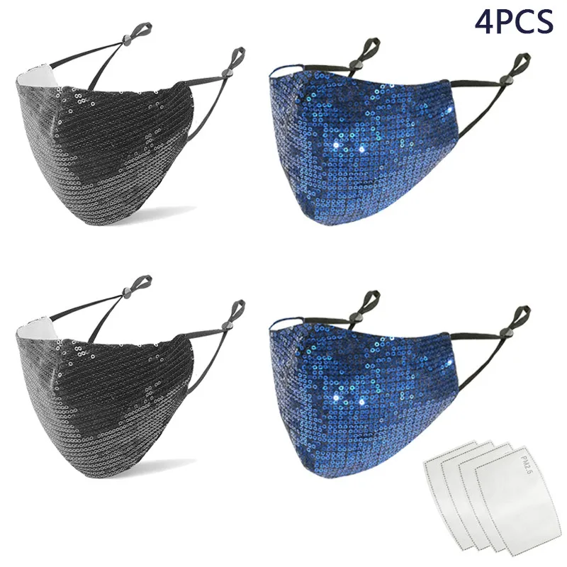 4 шт. роскошный украшенный алмазами Стразы Жемчужная Маска для лица ювелирные