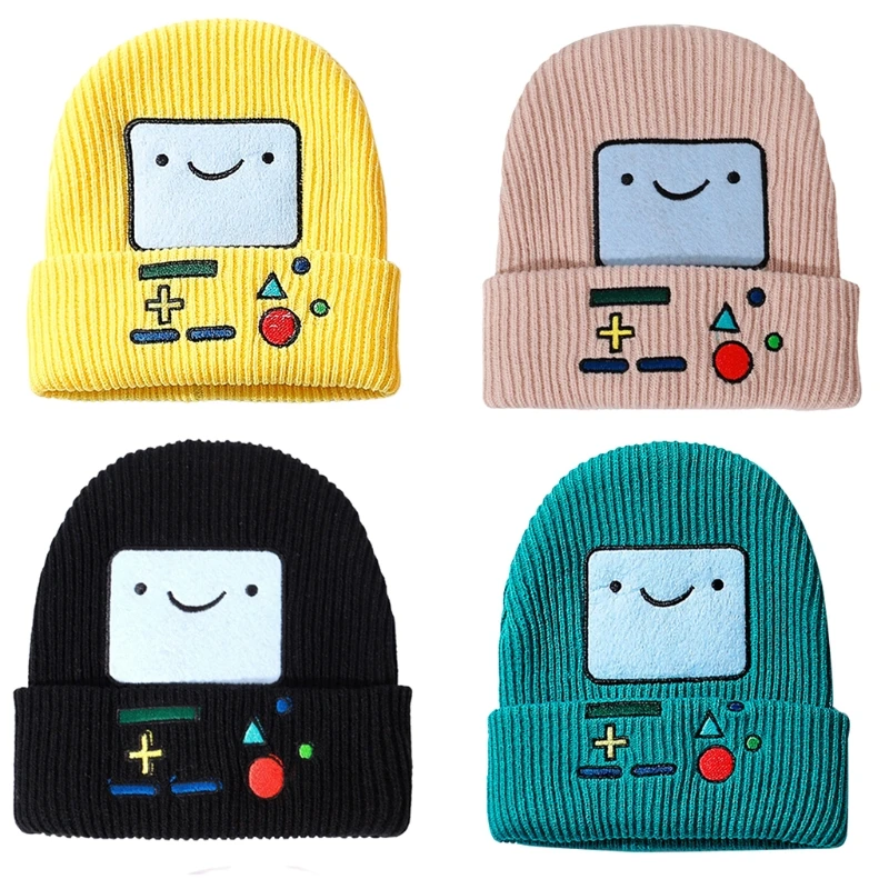 

Повседневная вязаная шапка, теплая мультяшная игровая консоль, вязаная шапка Baotou, уличный тренд, универсальная осень-зима для мужчин и женщ...