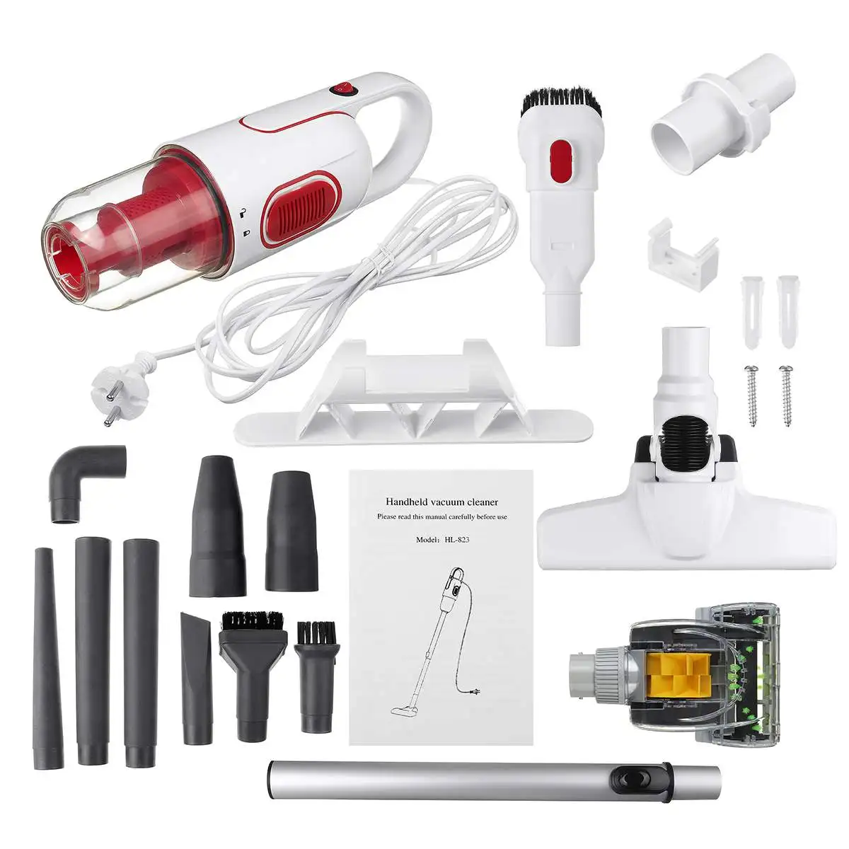 

2 in 1 700W Portable Handheld Vacuum Cleaner 14000Pa Strong Suction Home Aspirator Sweeper Car Pet Hair Carpet Mite Removal