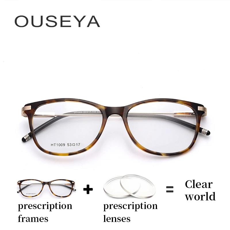 

Мужские Оптические очки для близорукости, с ацетатным принтом