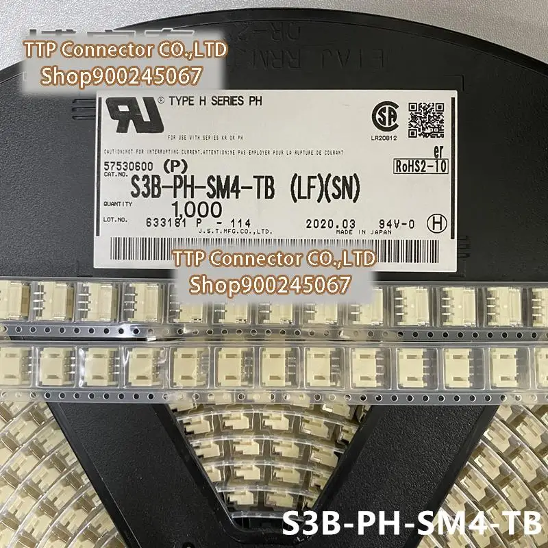 

20pcs/lot Connector S3B-PH-SM4-TB 3P 2.0mm Leg width 100% New and Origianl