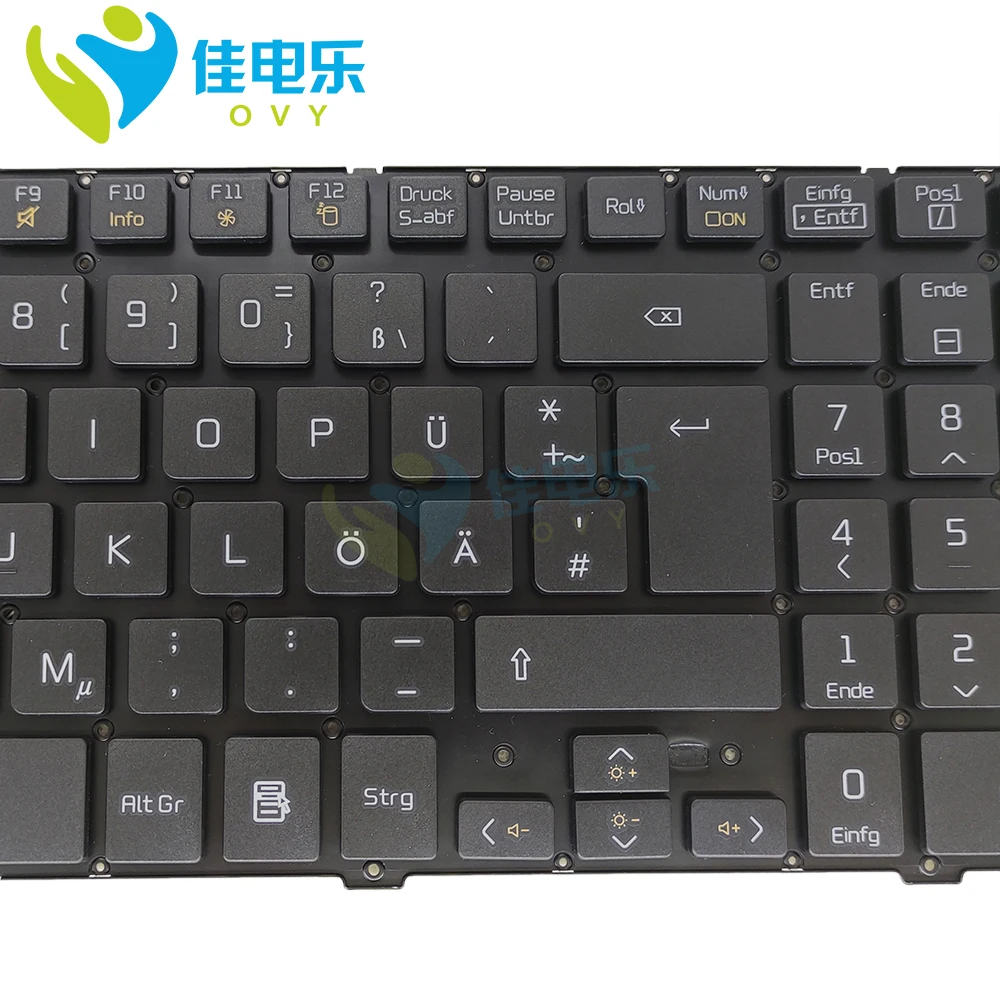OVY GR Замена клавиатур для LG QLM P510 P530 черная AEQLMG00010 2B 03008Q100 GE Немецкая оригинальная клавиатура для ноутбука PC новая.