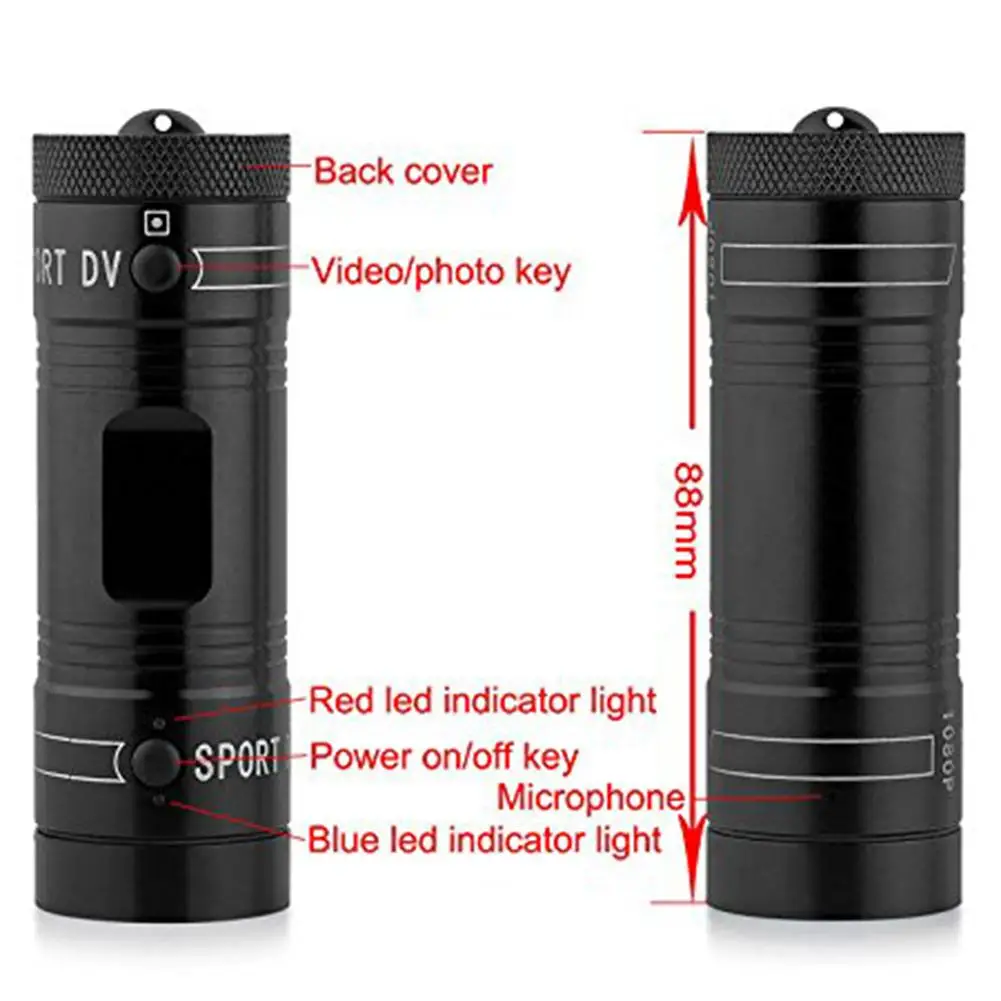 Популярная мини-камера F9 HD для велосипедного шлема Спортивная экшн-камера