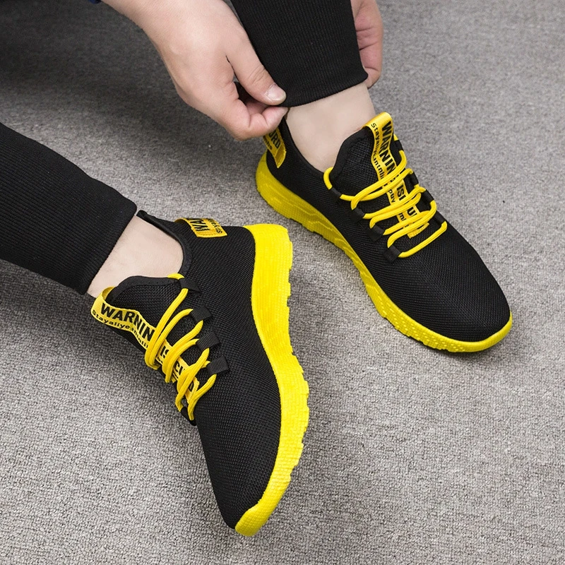Мужские кроссовки для бега, дышащие повседневные Нескользящие мужские кроссовки из сетчатого материала на шнуровке, износостойкие, 2019 от AliExpress WW