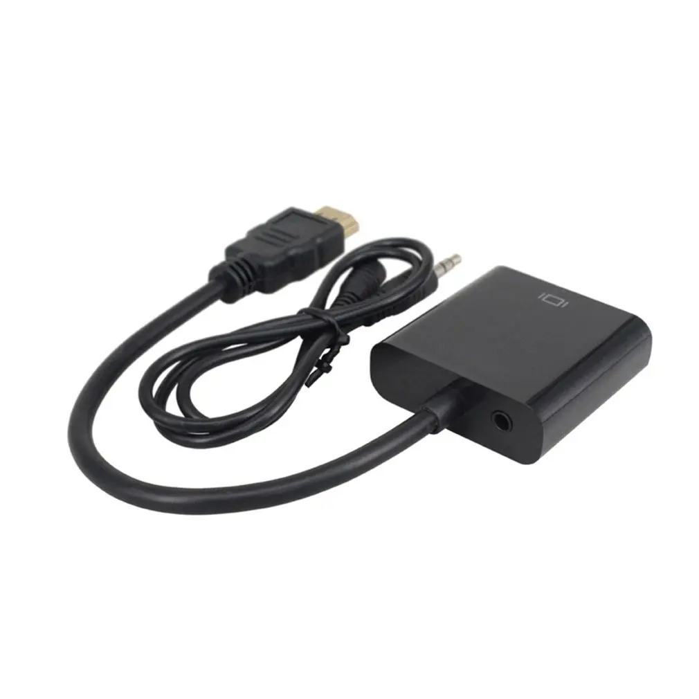 1080P HDMI to VGA Adapter Digital to Analog Converter Cable For Xbox PS4 PC Laptop TV Box to Projector Displayer HDTV