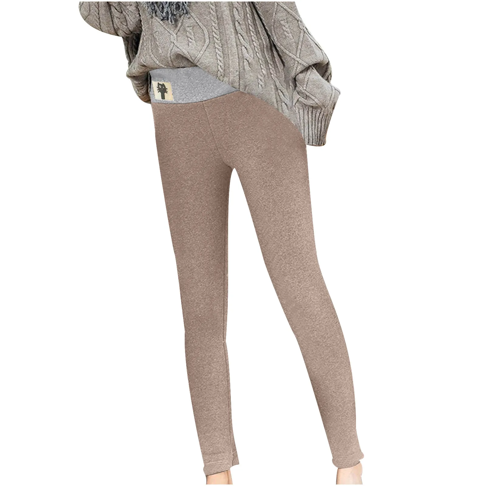 Женские теплые леггинсы с плюшевой подкладкой разноцветные бархатные высокой