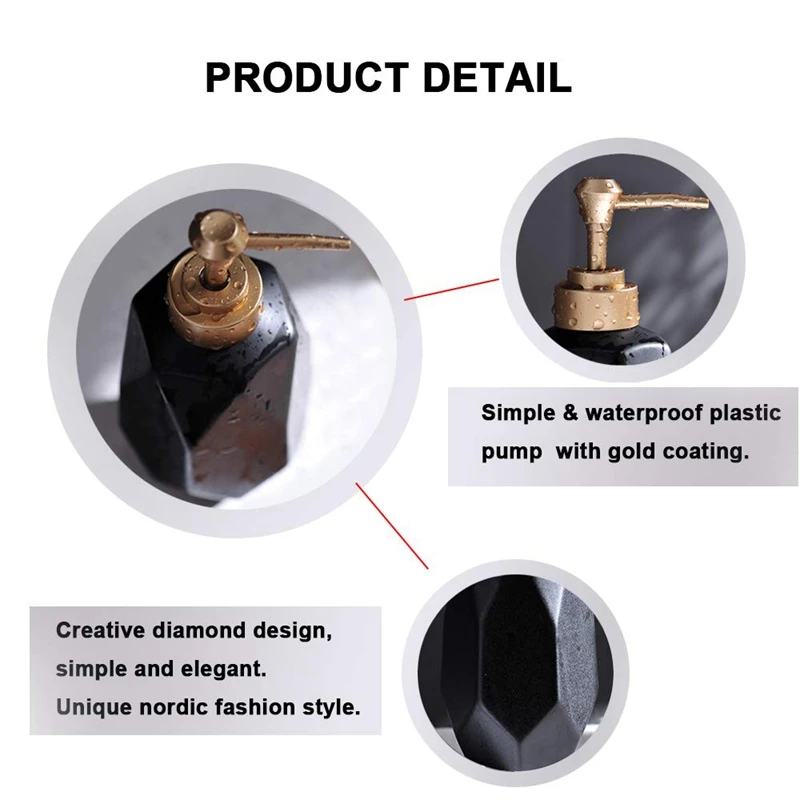 HTHL дозатор мыла насос для жидкого мыльный диспенсер посуды керамический лосьона