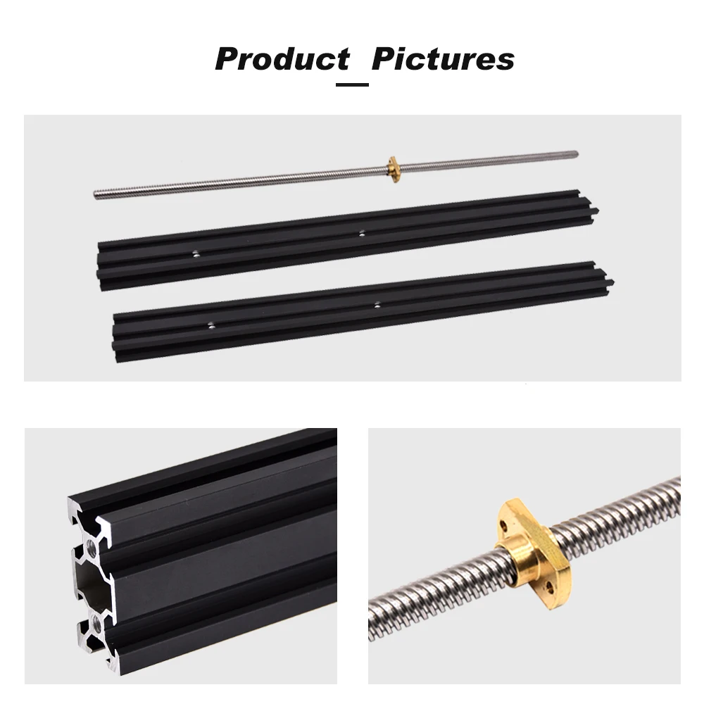 Комплект профилей Z-axis 2040 увеличивающее пространство для печати с профилями