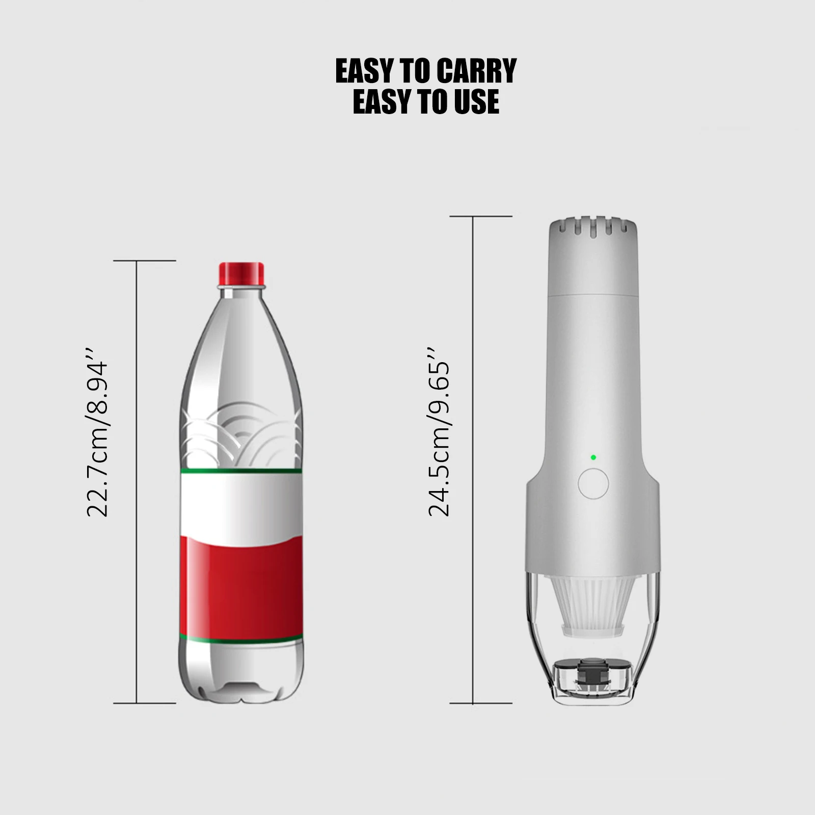 

Portable Handheld Vacuum Cleaner Wireless Multifunctional 2000mAh USB Rechargeable Dust Catcher Vacuum Sweeper for Car Home