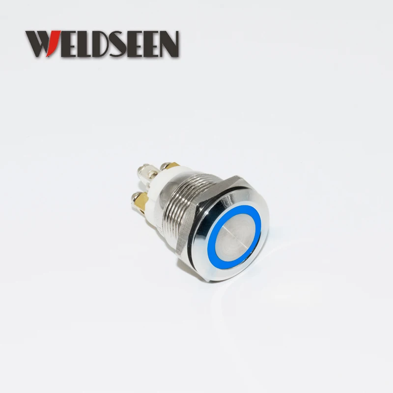 19 мм 22 моментальная Перезагрузка металлический кнопочный переключатель