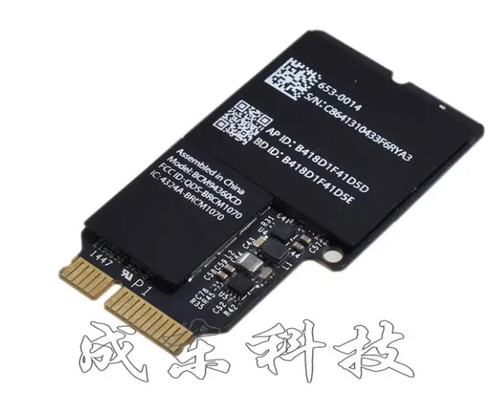 

1750Mbps Dual Band WiFi Bluetooth Card 2.4GHz/5GHz BT 4.0 ForBroadcom BCM94360CD Wireless Module ForApple Hackintosh ForMac OS