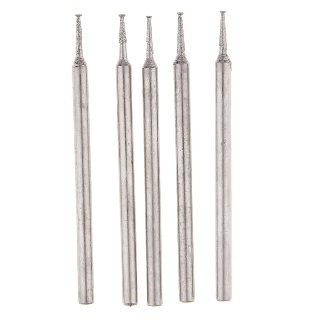 

5 шт., Резьбовая головка с алмазным покрытием для полировки ювелирных изделий, 1-4 мм