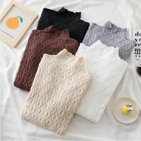 2021 cashmere turtleneck women sweaters autumn winter warm pullover slim tops knitted sweater jumper soft pull female