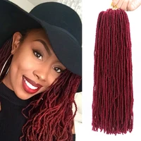 onyx 18 inch sister locks afro deadlocks crochet braids synthetic ombre color hair for women faux locs crochet hair