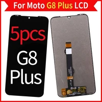 5pcslot for moto g8 plus 6 3 inch lcd screen display with touch digitizer assembly mobile phone parts