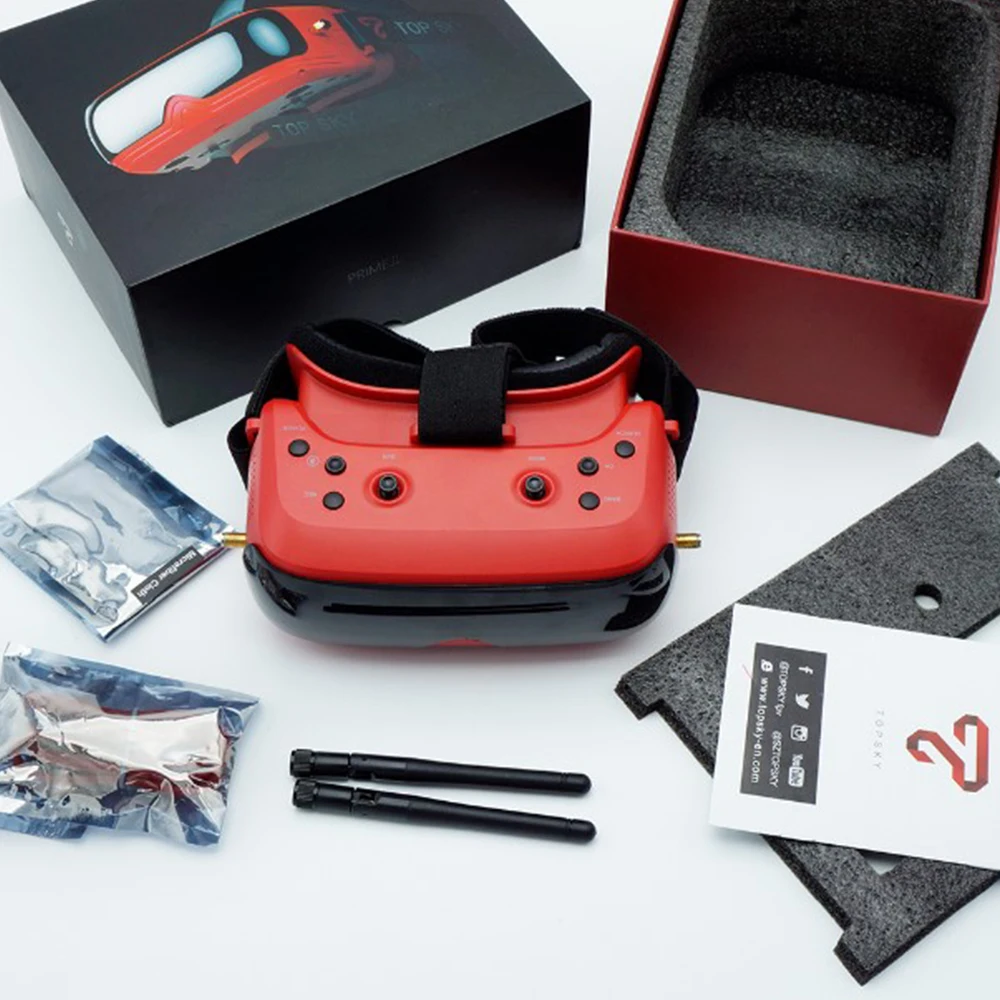 TOPSKY PRIME II 2 FPV Goggles 480& 320 дисплей 58-72 мм IPD DVR Встроенный сменный для Emax TinyhawkS Mini FPV гоночный Дрон