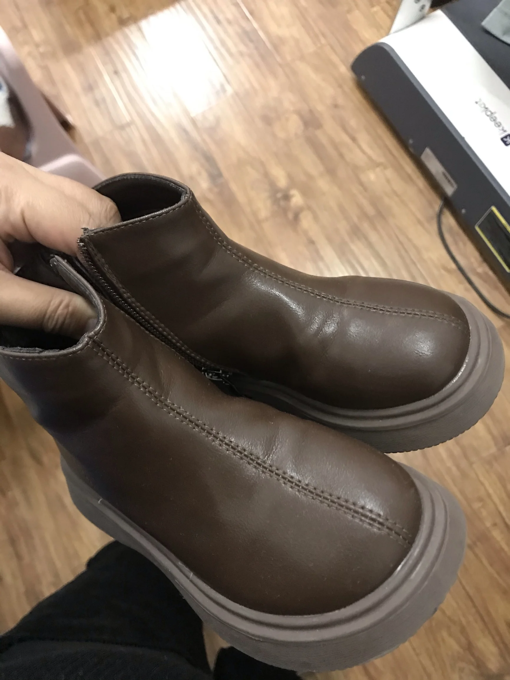 

Kids Martin Boots Girls Children Winter Princess Zipper Leather Shoes Boys Fashion Chelsea Baby Toddler Soft Sole Warm 21-35