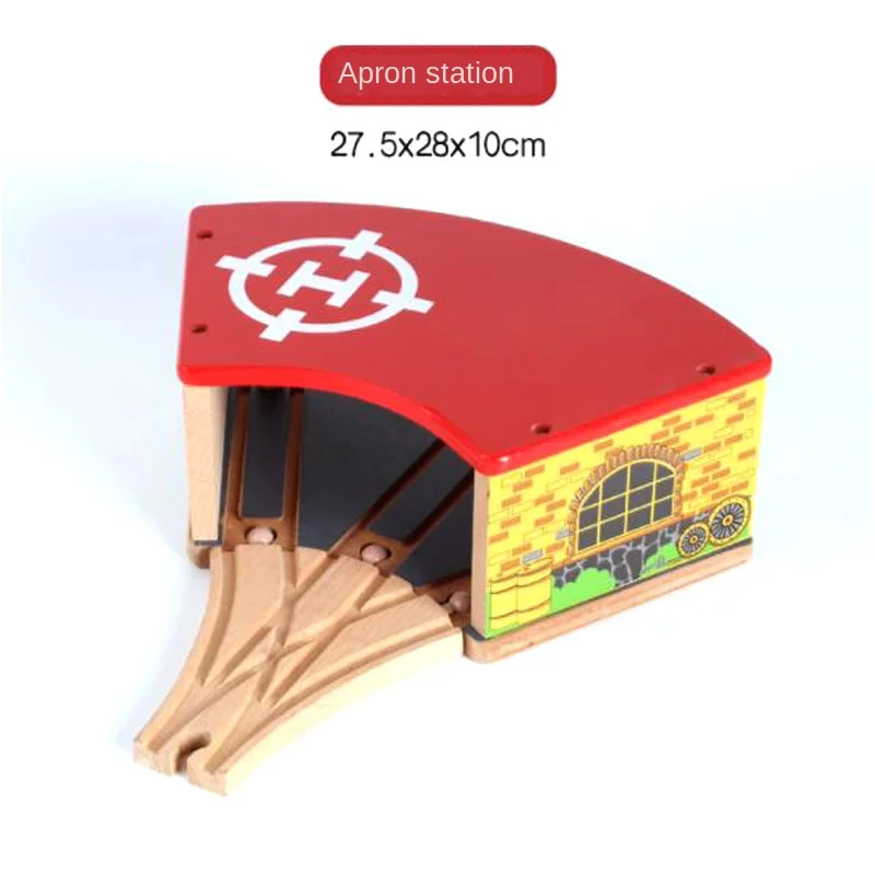 Трек игрушка Поезд Автомобиль сочетание деревянный 1:64 ребенок Деревянный гараж