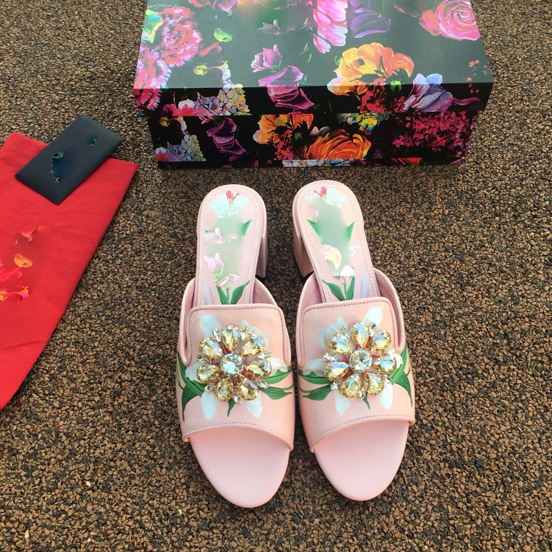 2019 г. розовые брендовые летние туфли из натуральной кожи шлепанцы с открытой