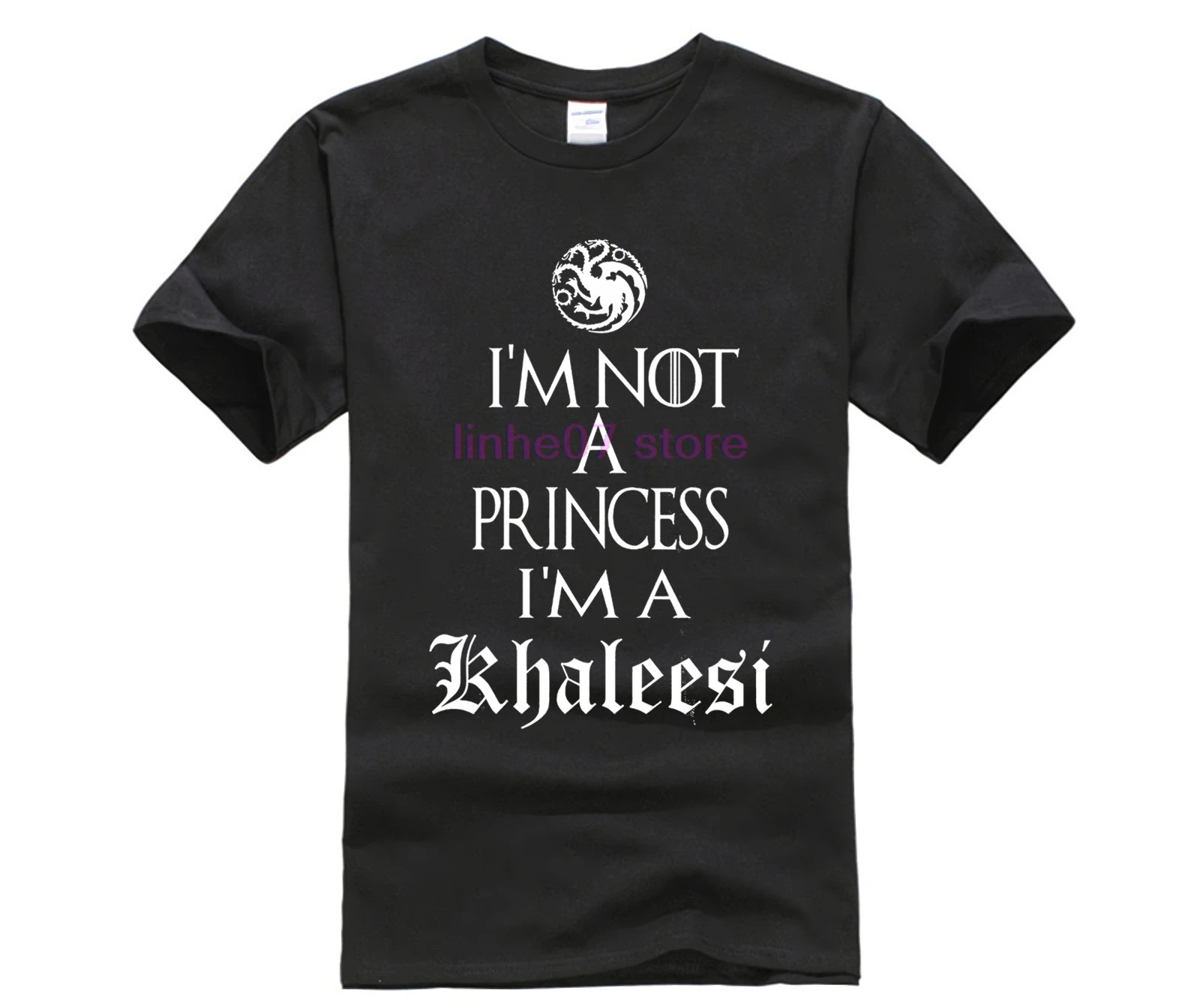 Футболка с надписью I'm Not A Princess Khaleesi топ Daenerys Targaryen Game of Thrones Мужская футболка