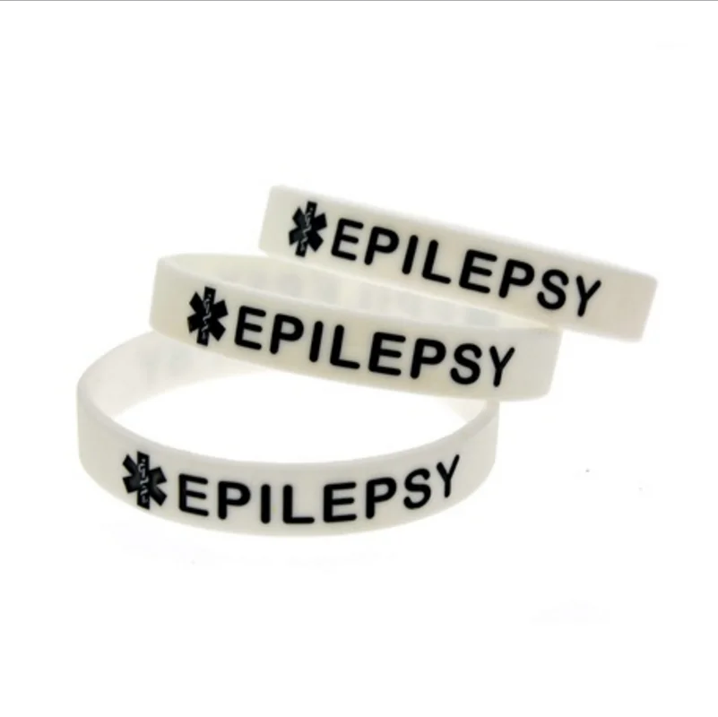 Медицинский Браслет для эпилепсии силиконовый резиновый браслет браслеты