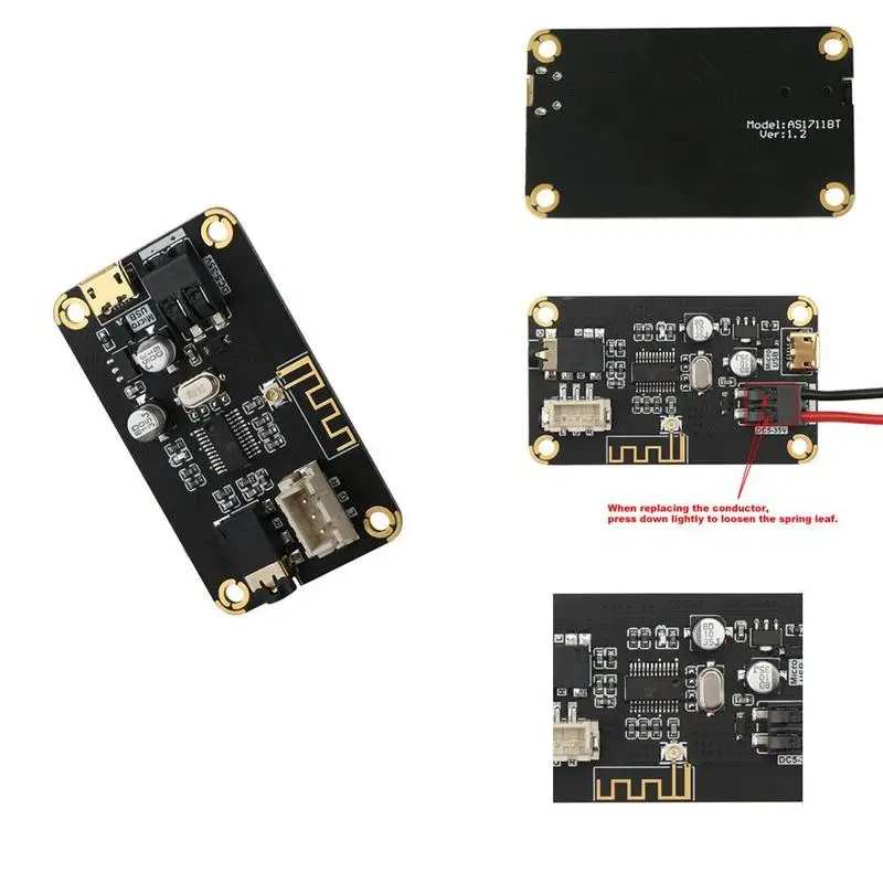 12 v/24 v Автомобильный Bluetooth 4 2 аудио приемник доска Беспроводной без потерь Mp3 3Pin