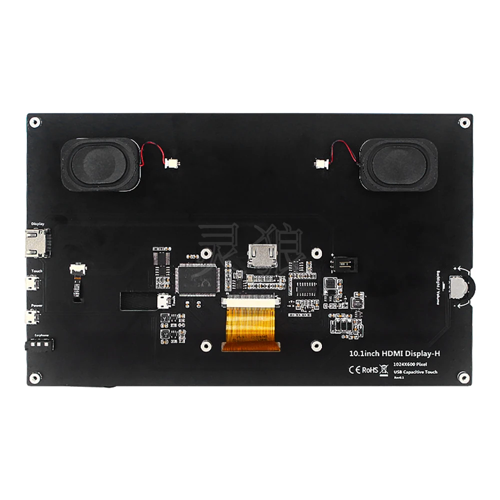 Preise ITINIT R56 10,1 Zoll Raspberry Pi 4 Modell B Touchscreen IPS Kapazitiven LCD 1024x600 Display Mit Speacker Halter Monitor