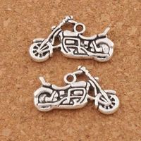 motorcycle spacer charm beads pendants 24 5x14 3mm 120pcs zinc alloy alloy handmade jewelry diy l494