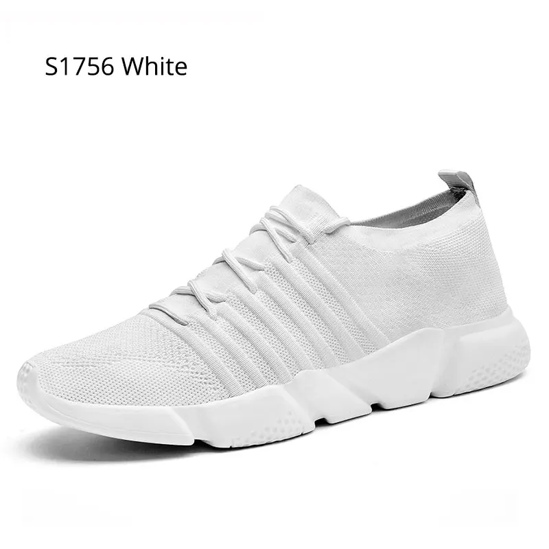 S1756 White SUROM/люксовый бренд; Спортивный светильник унисекс для мужчин и женщин; обувь для бега; летние кроссовки с дышащей сеткой; кроссовки для прогулок и бега - Цвет: S1756 White