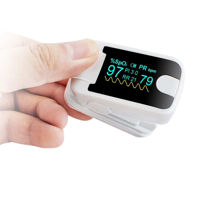 Новый цветной OLED пульсоксиметр с пальцевым наконечником звуковой сигнализацией