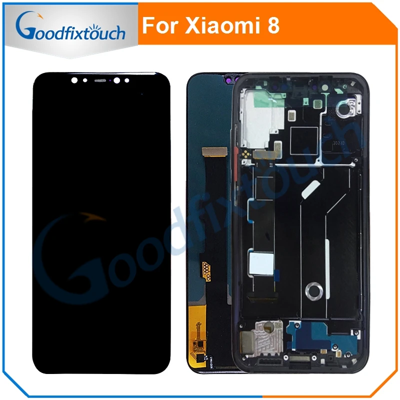 ЖК-экран для Xiaomi Mi 8 Mi8 ЖК-дисплей сенсорный экран стеклянная панель дигитайзер в