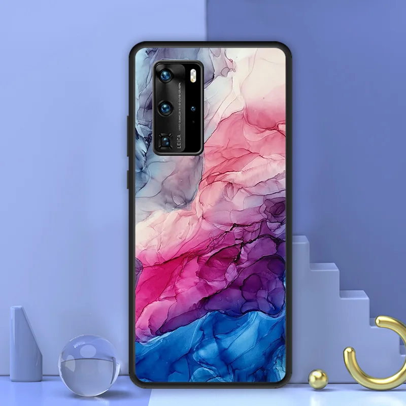 Чехол-накладка для Huawei Mate 30 20 10 9 Pro Lite ТПУ с цветными рисунками | Мобильные