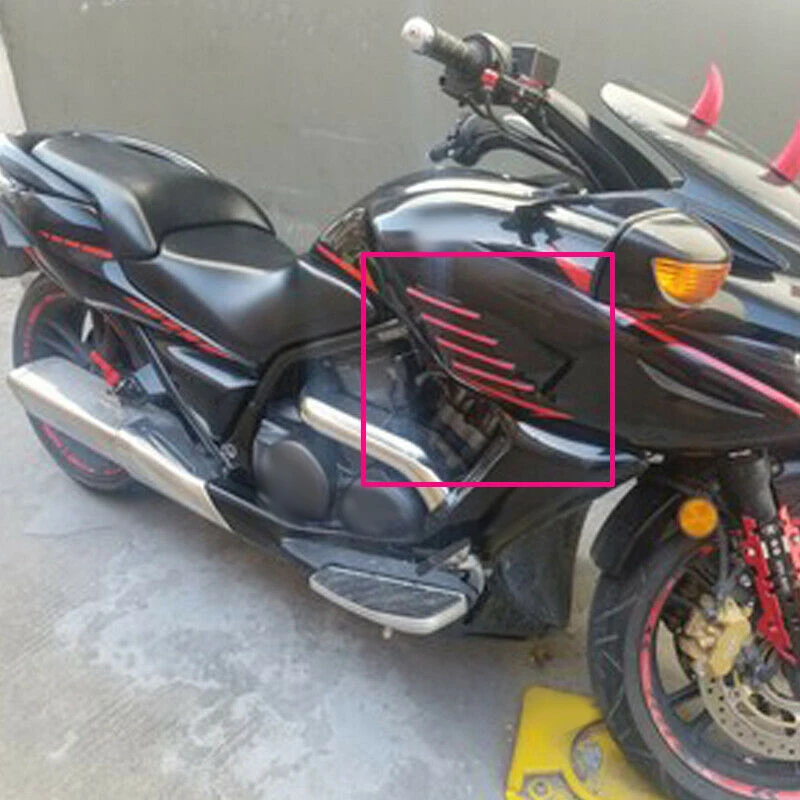 

1 Pairs Motorcycle Scratchproof Sticker Fuel Tank Pad Protector Side Cover Decoration Protector Anti Slip Tank Pad Sticker Gas K